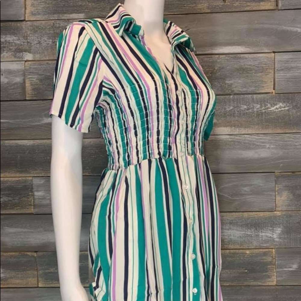 Mint lavender striped dress